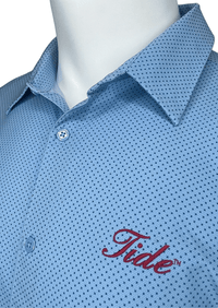 HORN LEGEND GAMEDAY - UNIVERSITY OF ALABAMA - TIDE - POLOS TIDE TROPIC CHECK SHORT SLEEVE BUTTON DOWN