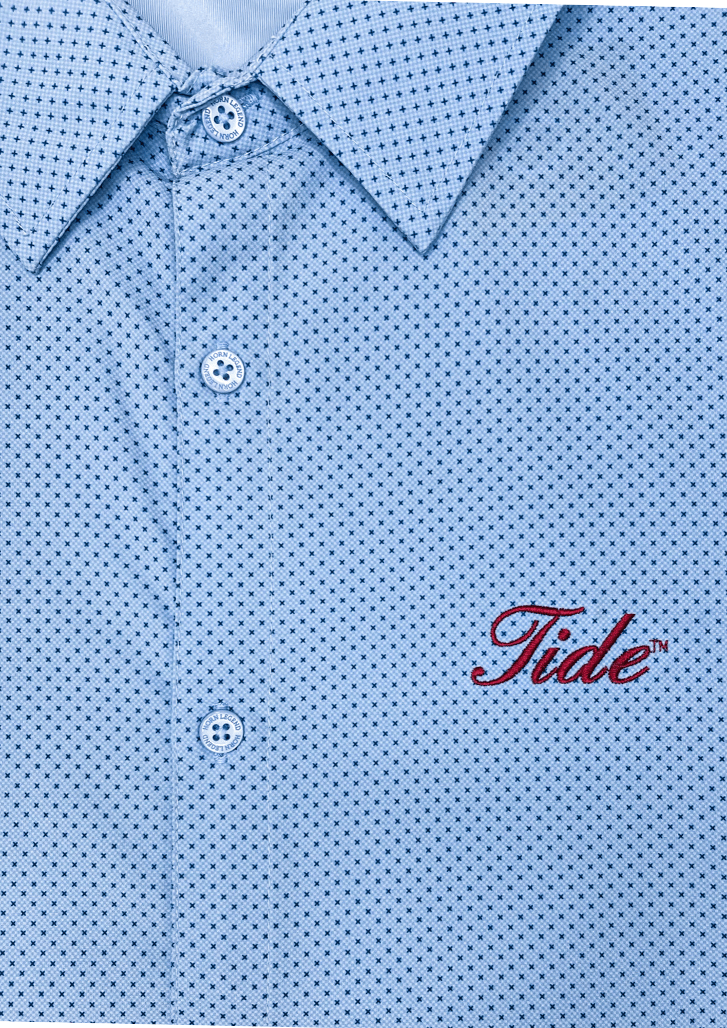 HORN LEGEND GAMEDAY - UNIVERSITY OF ALABAMA - TIDE - POLOS TIDE TROPIC CHECK SHORT SLEEVE BUTTON DOWN