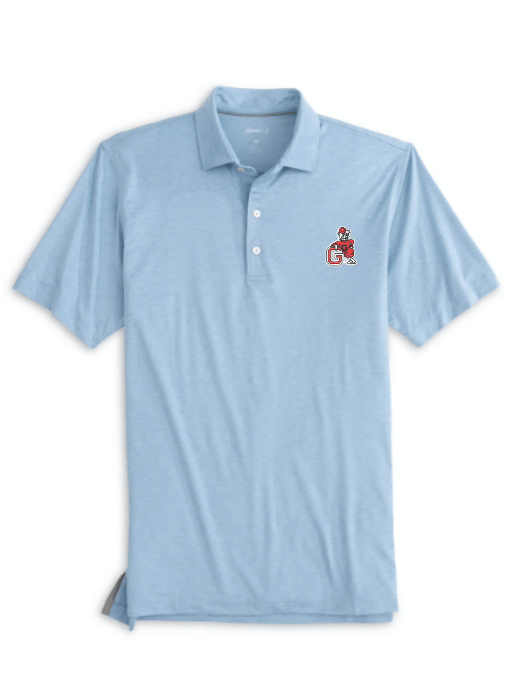 JOHNNIE-O GAMEDAY - UNIVERSITY OF GEORGIA - POLOS GULF BLUE / M VINTAGE DAWGS HURON