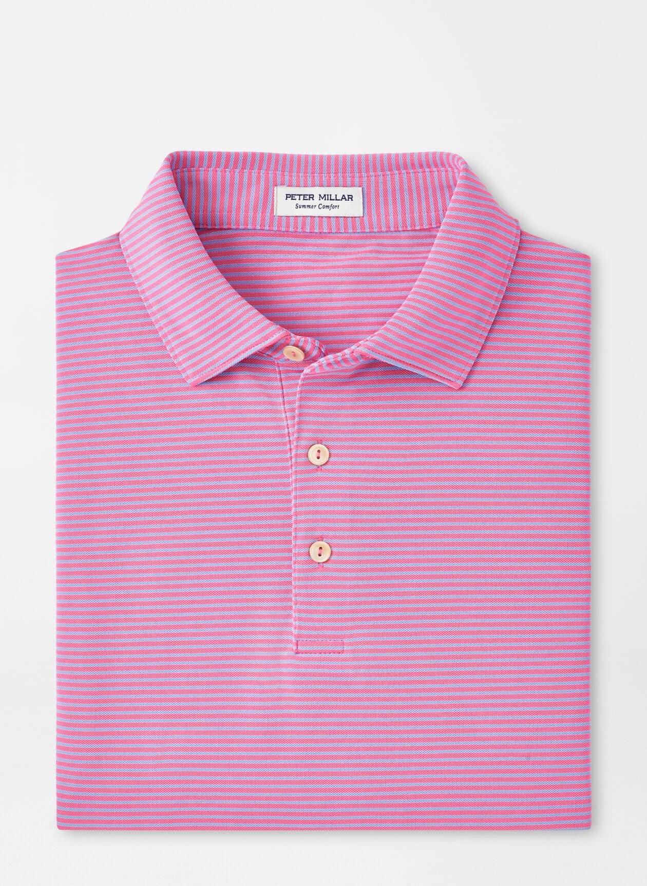 Peter Millar Pink Performance Mesh Polo Christopher Mobley