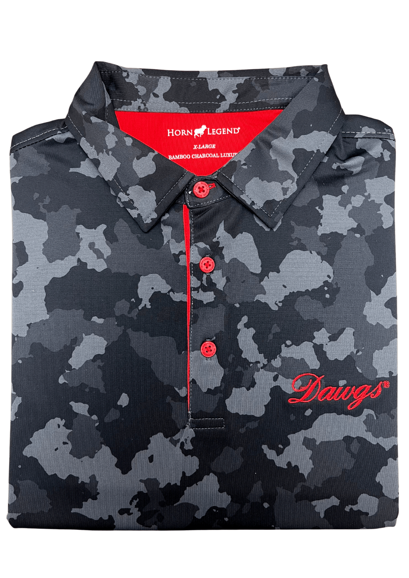 HORN LEGEND POLOS CHARCOAL / S DAWGS CAMO POLO