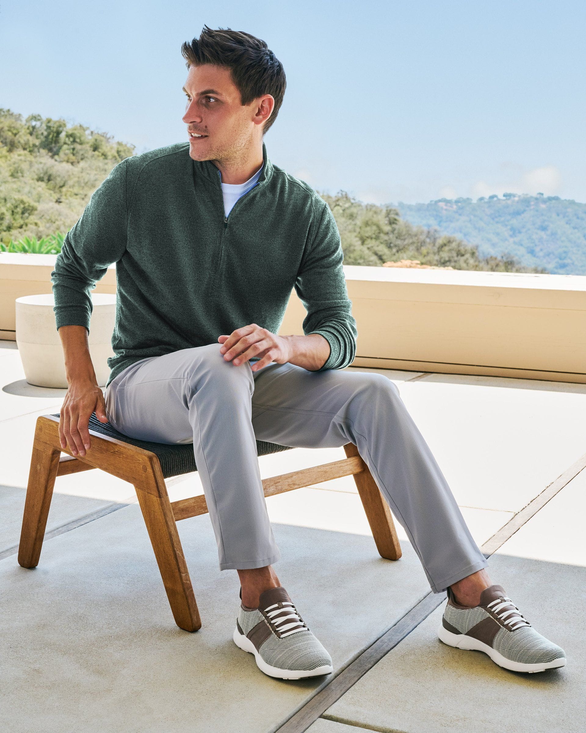 JOHNNIE-O PANTS - FIVE POCKET CROSS COUNTRY PREP-FORMANCE PANT