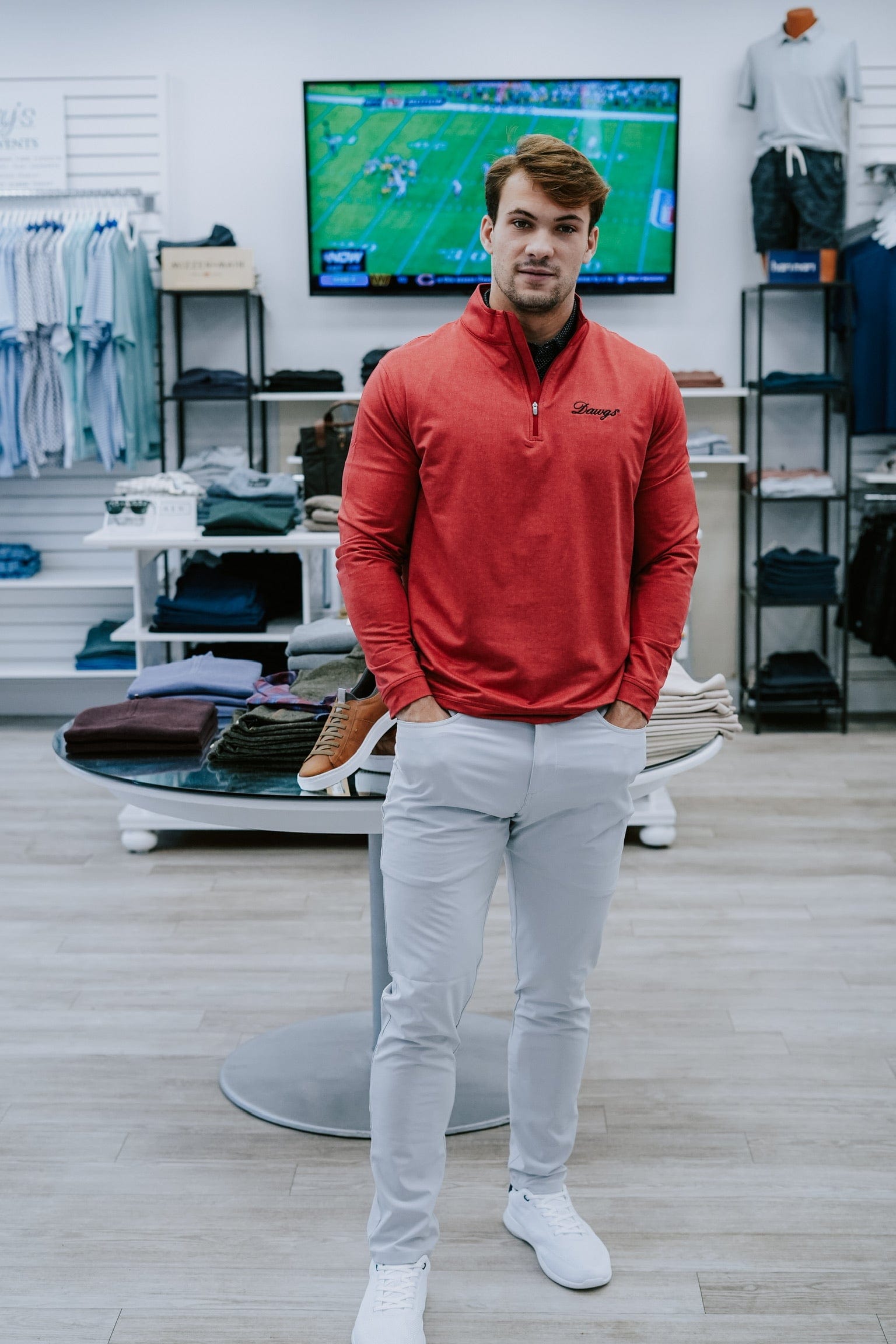 Peter Millar Perth Stretch Loop Terry Quarter-Zip Pullover