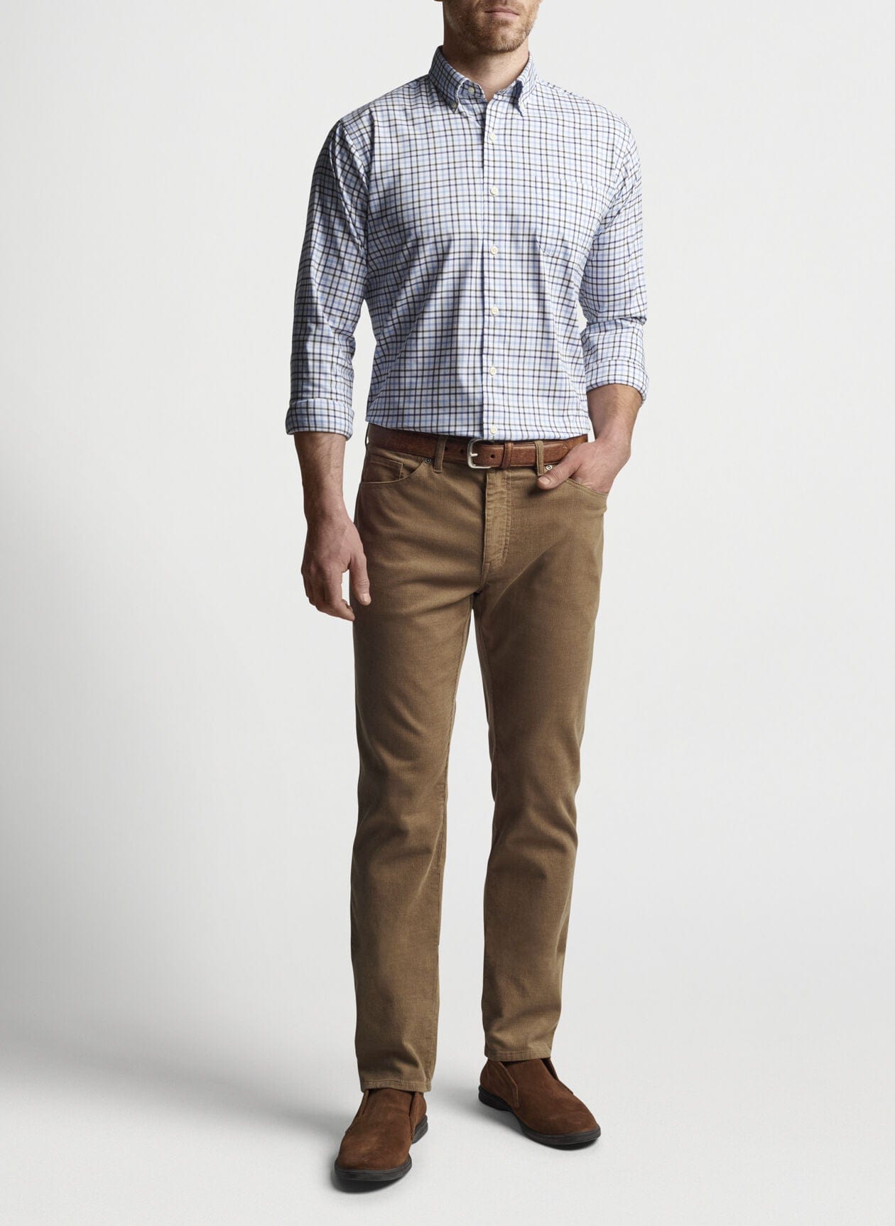 PETER MILLAR PANTS - FIVE POCKET SUPERIOR SOFT CORDUROY FIVE-POCKET