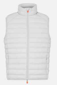 SAVE THE DUCK VEST MENS ADAM VEST W/ STANDING COLLAR