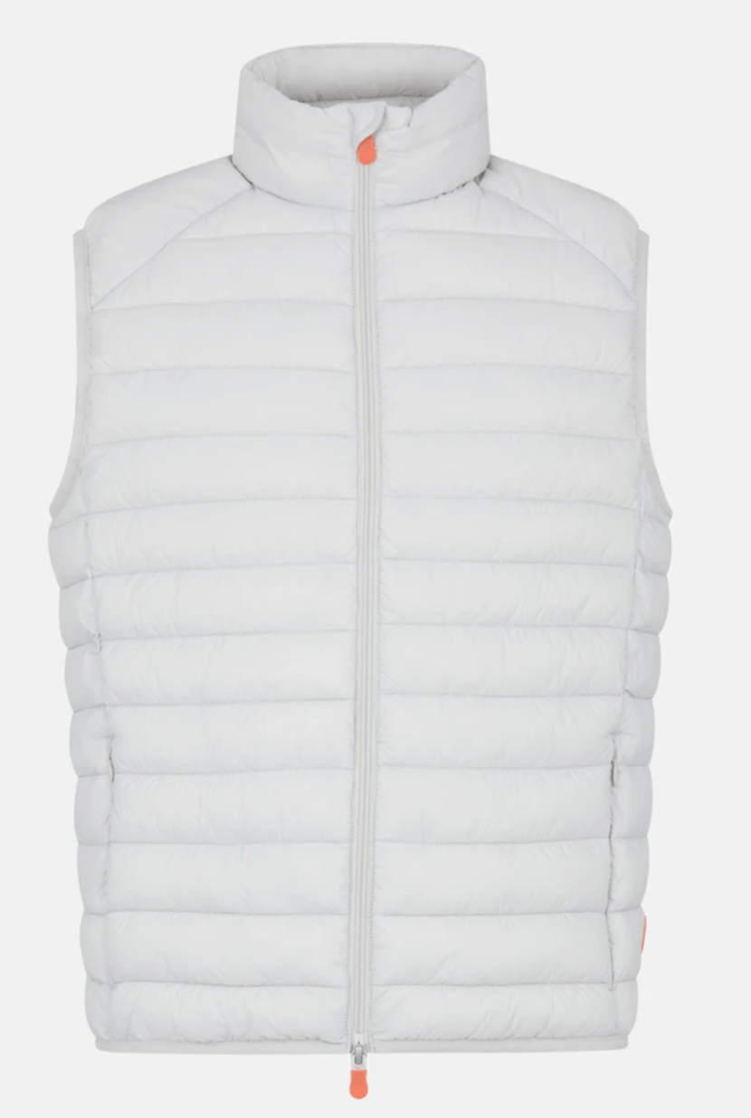 SAVE THE DUCK VEST MENS ADAM VEST W/ STANDING COLLAR