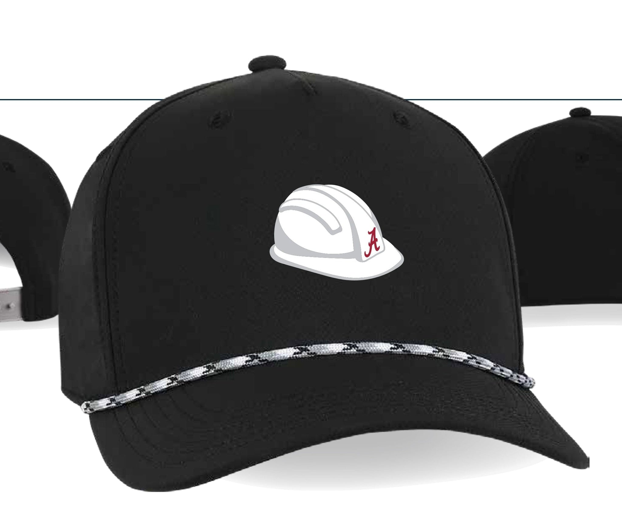 AHEAD Accessories - HATS - SNAPBACK BLACK / CLASSIC FIT HARD HAT AEROSPHERE ROPE SNAP BACK