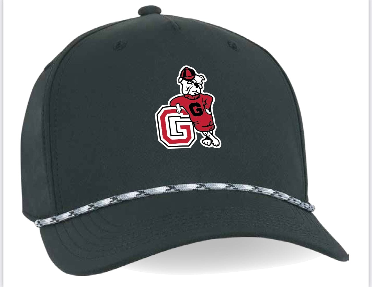 AHEAD GAMEDAY - UNIVERSITY OF GEORGIA BLACK / CLASSIC FIT VINTAGE DAWGS ROPE HAT