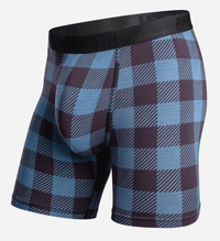 BN3TH UNDERWEAR BUFFALO CHECK FOG / S CLASSIC ICON BOXER BRIEF
