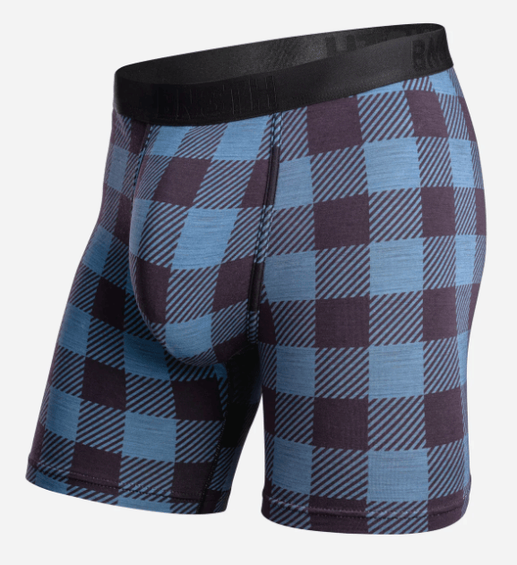 BN3TH UNDERWEAR BUFFALO CHECK FOG / S CLASSIC ICON BOXER BRIEF
