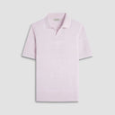 BUGATCHI SHIRTS - POLO ALMOND / M SHORT SLEEVE JOHNNY COLLAR POLO