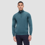 BUGATCHI SWEATERS TEAL / M SPENCER 1/4 ZIP