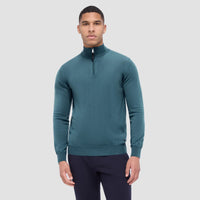BUGATCHI SWEATERS TEAL / M SPENCER 1/4 ZIP