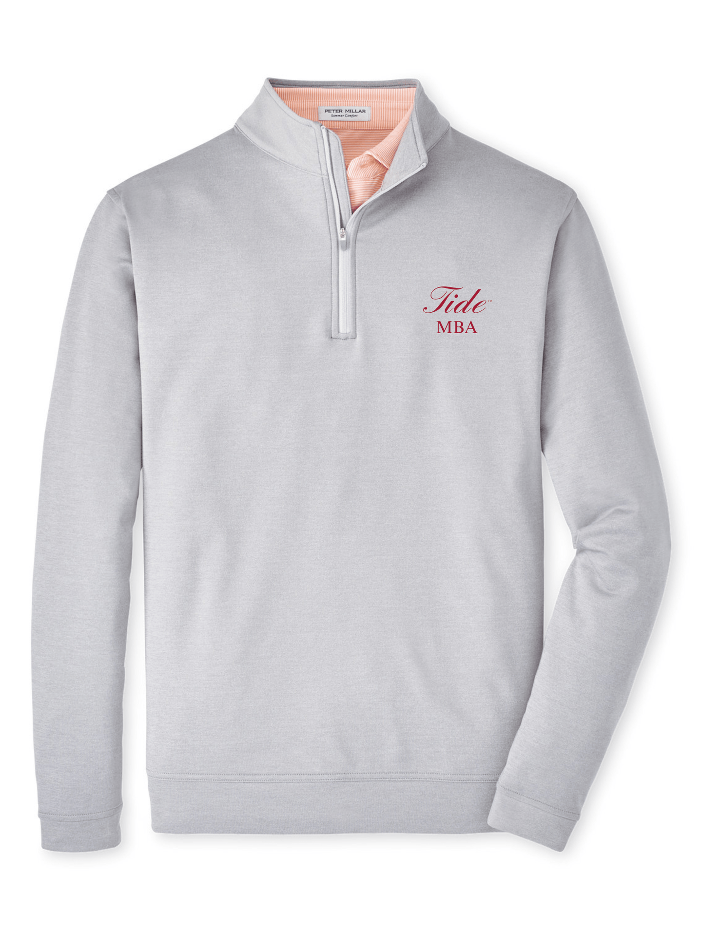 Christopher Mobley Gale Grey / Small Tide MBA Solid Perth Performance 1/4 Zip