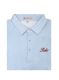 Christopher Mobley GAMEDAY - UNIVERSITY OF ALABAMA - TIDE - POLOS SKY / S CM TIDE POLO HOUNDSTOOTH