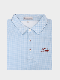 Christopher Mobley GAMEDAY - UNIVERSITY OF ALABAMA - TIDE - POLOS SKY / S CM TIDE POLO HOUNDSTOOTH