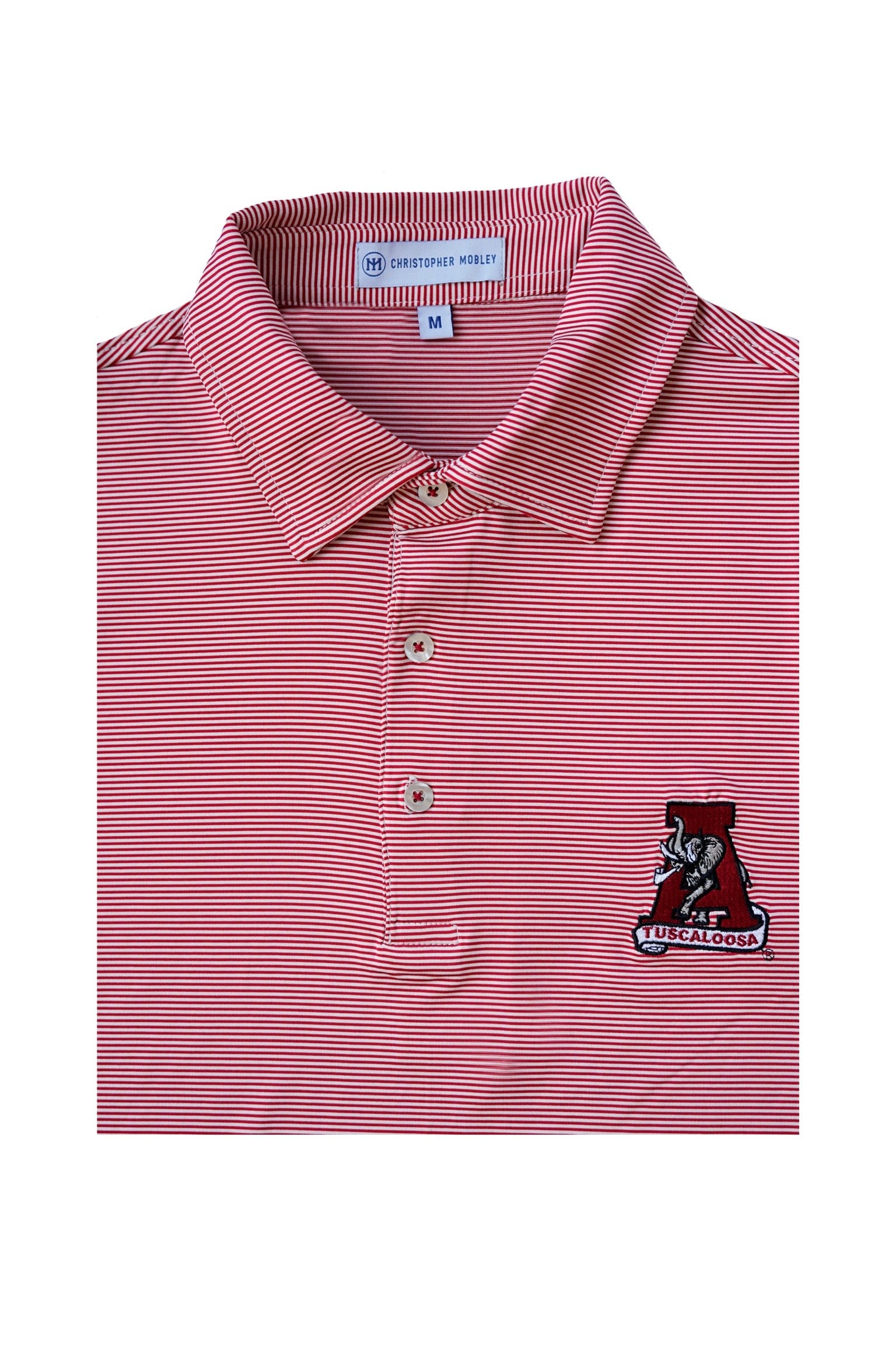 Christopher Mobley GAMEDAY - UNIVERSITY OF ALABAMA - TUSCALOOSA VAULT A - POLOS CM VAULT POLO JUBILEE STRIPE