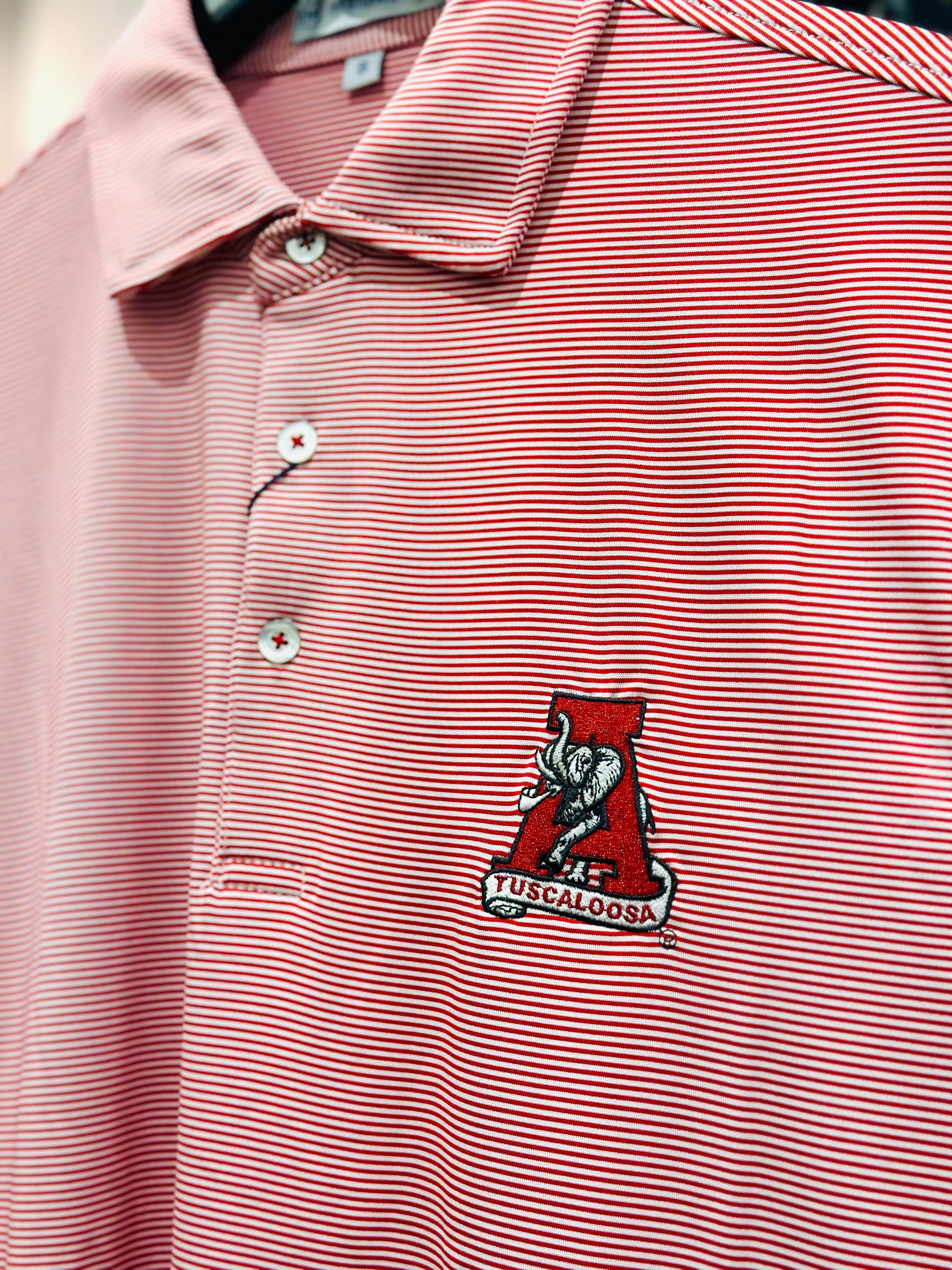 Christopher Mobley GAMEDAY - UNIVERSITY OF ALABAMA - TUSCALOOSA VAULT A - POLOS CM VAULT POLO JUBILEE STRIPE