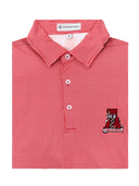 Christopher Mobley GAMEDAY - UNIVERSITY OF ALABAMA - TUSCALOOSA VAULT A - POLOS CRIMSON / S CM VAULT HOUNDSTOOTH POLO