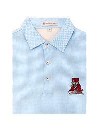 Christopher Mobley GAMEDAY - UNIVERSITY OF ALABAMA - TUSCALOOSA VAULT A - POLOS SKY / S CM VAULT HOUNDSTOOTH POLO