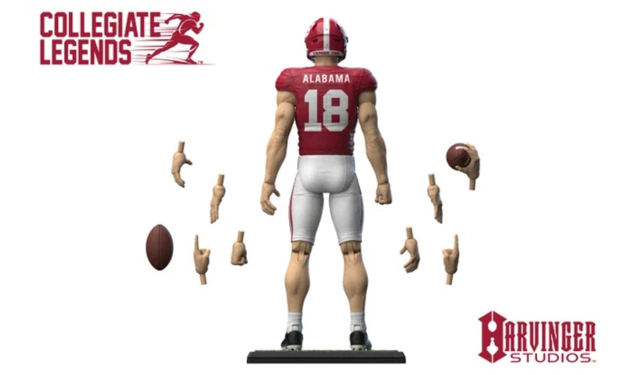 COLLEGIATE LEGENDS Accessories CRIMSON / 1 ALABAMA ACTION FIGURE - 18