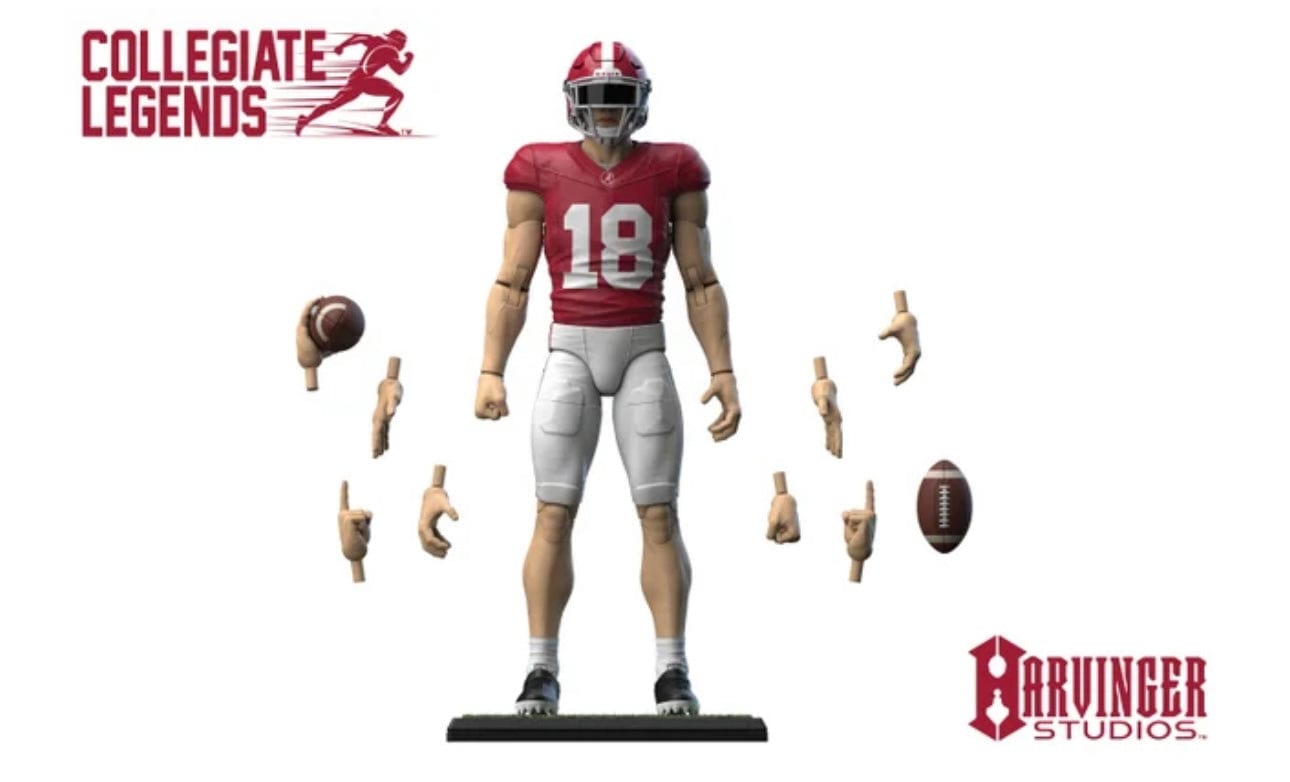 COLLEGIATE LEGENDS Accessories CRIMSON / 1 ALABAMA ACTION FIGURE - 18