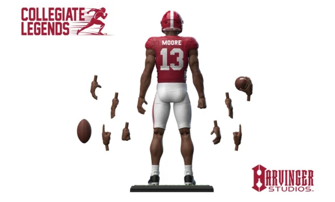 COLLEGIATE LEGENDS Accessories Crimson / 1 ALABAMA ACTION FIGURE - MALACHI MOORE