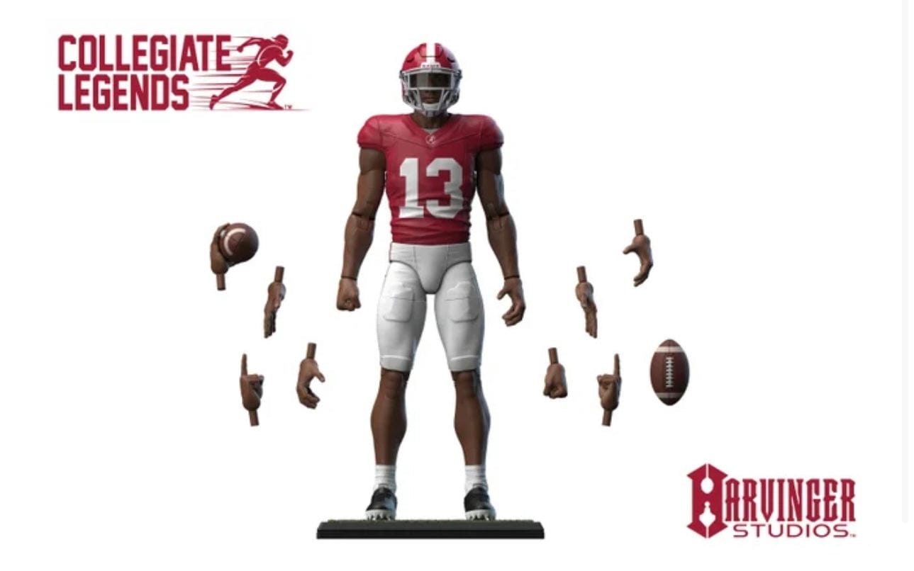 COLLEGIATE LEGENDS Accessories Crimson / 1 ALABAMA ACTION FIGURE - MALACHI MOORE