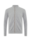 GARNET SWEATERS GREY / M COTTON OXFORD FULL ZIP