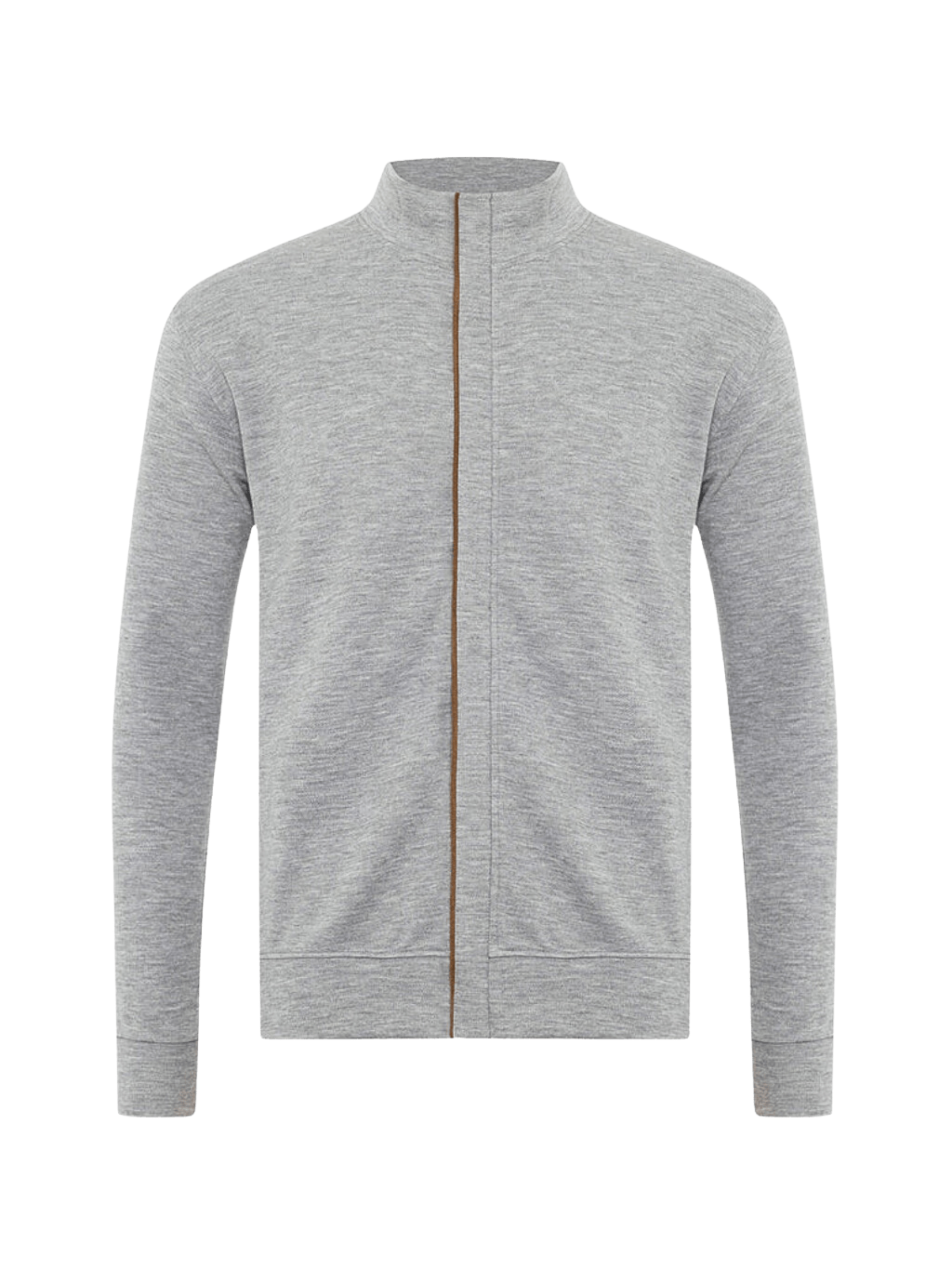 GARNET SWEATERS GREY / M COTTON OXFORD FULL ZIP