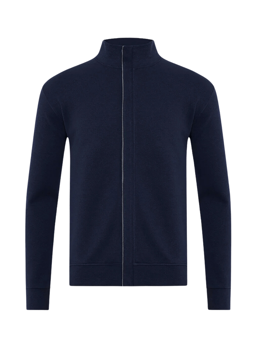 GARNET SWEATERS NAVY / M COTTON OXFORD FULL ZIP