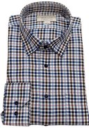 HAGEN SHIRTS - SPORT SHIRT PINL/BLUE/BROWN CHECK / XL HAGEN F23 SPORT SHIRT