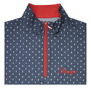 HORN LEGEND GAMEDAY - 14 ZIP CHARCOAL / S DAWGS SKULL AND DOT 1/4 ZIP