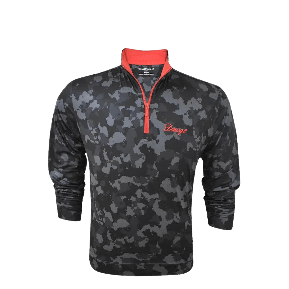 HORN LEGEND GAMEDAY - 14 ZIP DAWGS CAMO 1/4 ZIP