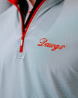 HORN LEGEND GAMEDAY - 14 ZIP DAWGS SMALL STRIPE RED ZIPPER 1/4 ZIP