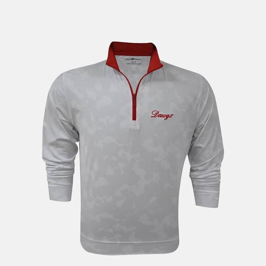 HORN LEGEND GAMEDAY - 14 ZIP SNOW / S DAWGS CAMO 1/4 ZIP