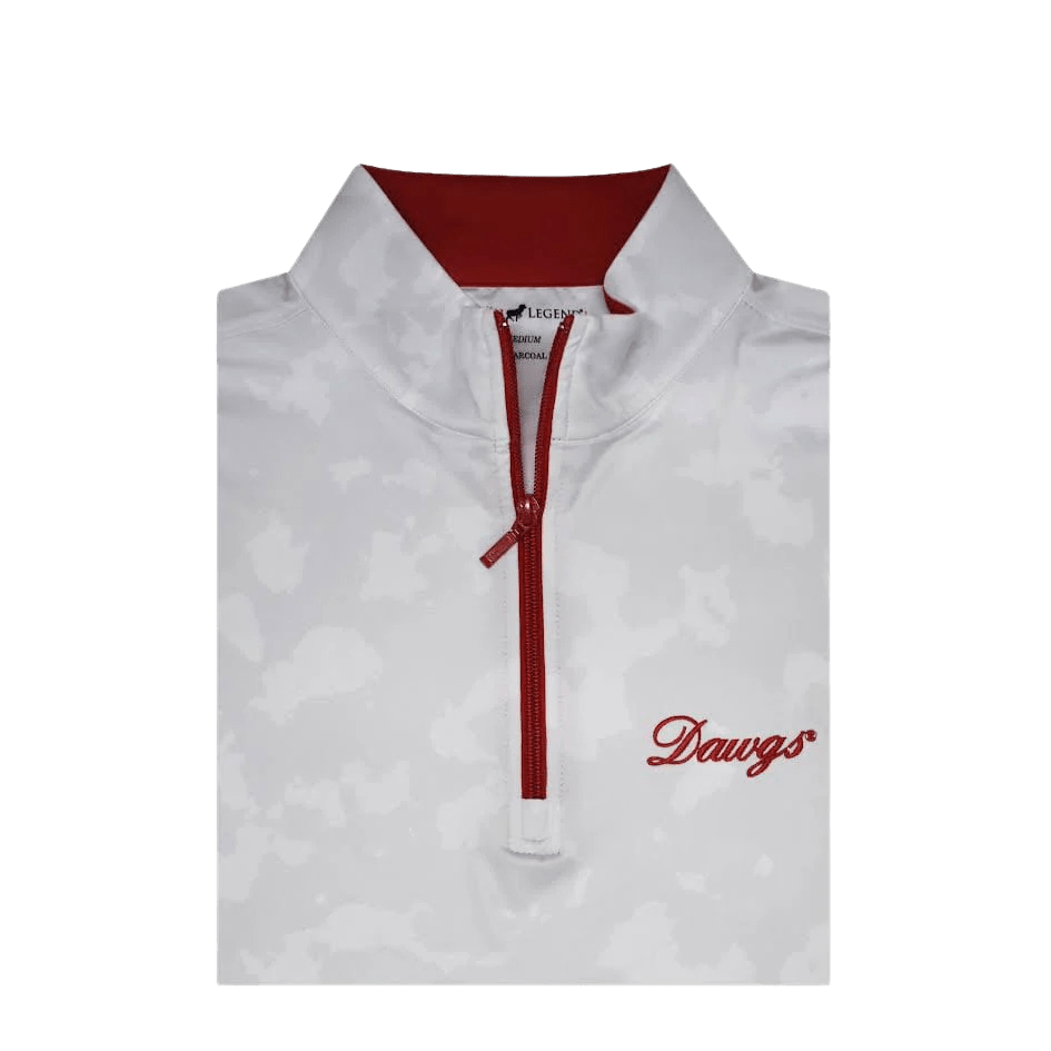 HORN LEGEND GAMEDAY - 14 ZIP SNOW / S DAWGS CAMO 1/4 ZIP