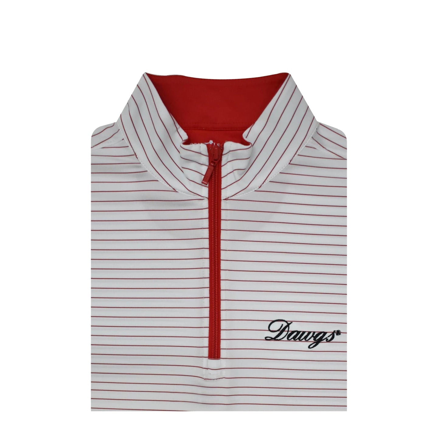 HORN LEGEND GAMEDAY - 14 ZIP WHITE/RED / S DAWGS STRIPE 1/4 ZIP