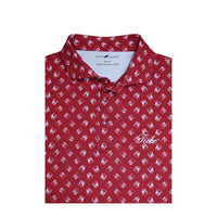 HORN LEGEND GAMEDAY - UNIVERSITY OF ALABAMA - TIDE - POLOS CRIMSON/WHITE / S TIDE WHISKEY GLASSES POLO