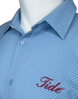 HORN LEGEND GAMEDAY - UNIVERSITY OF ALABAMA - TIDE - POLOS TIDE TROPIC CHECK SHORT SLEEVE BUTTON DOWN