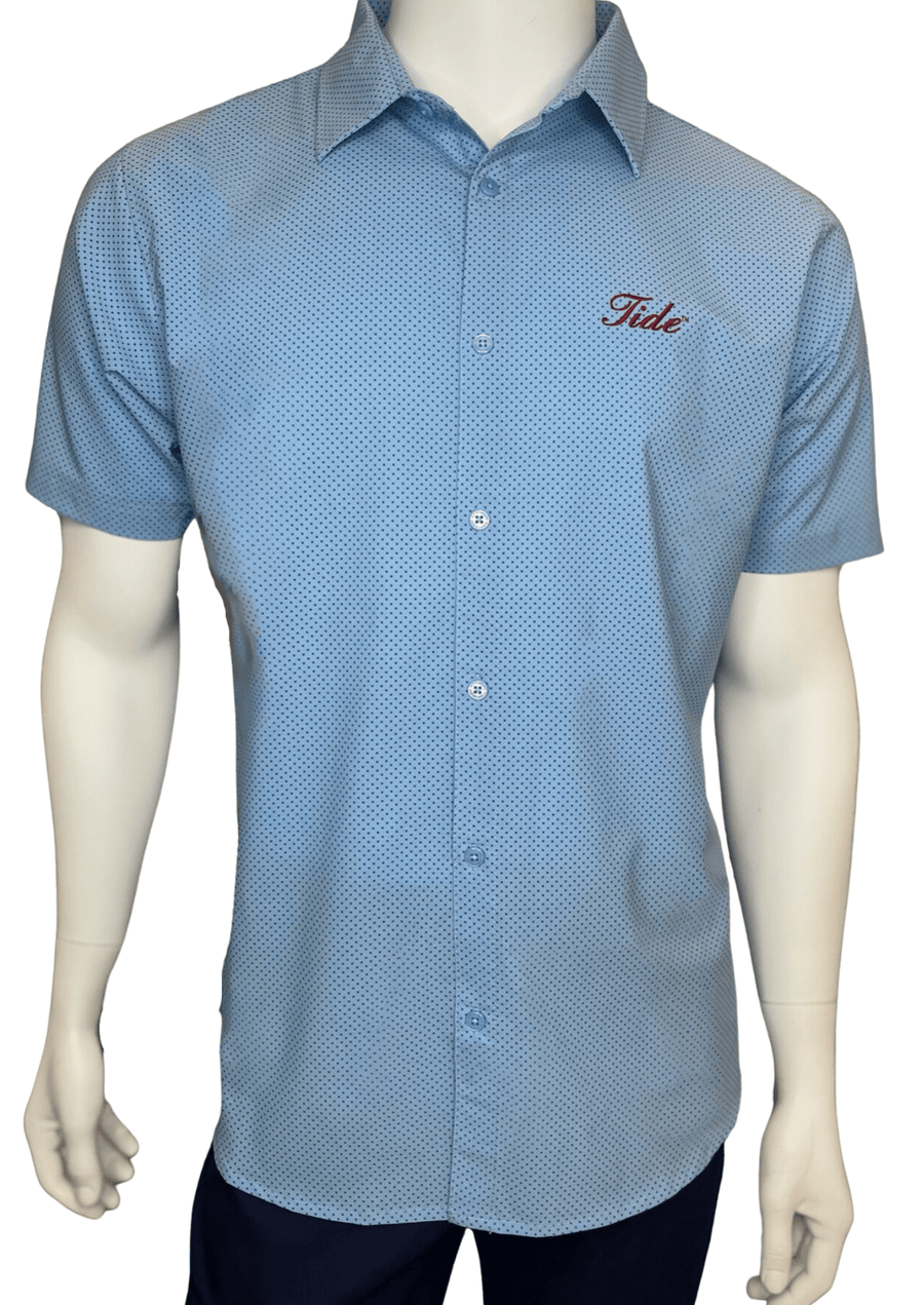 HORN LEGEND GAMEDAY - UNIVERSITY OF ALABAMA - TIDE - POLOS TIDE TROPIC CHECK SHORT SLEEVE BUTTON DOWN