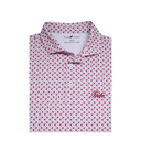 HORN LEGEND GAMEDAY - UNIVERSITY OF ALABAMA - TIDE - POLOS WHITE/SERENITY/CRIMSON / L TIDE GEO PRINT POLO