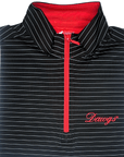 HORN LEGEND GAMEDAY - UNIVERSITY OF GEORGIA - 14 ZIPS RED ZIPPER / S DAWGS STRIPE 1/4 ZIP BLACK/GREY