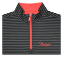 HORN LEGEND GAMEDAY - UNIVERSITY OF GEORGIA - 14 ZIPS RED ZIPPER / S DAWGS STRIPE 1/4 ZIP BLACK/GREY