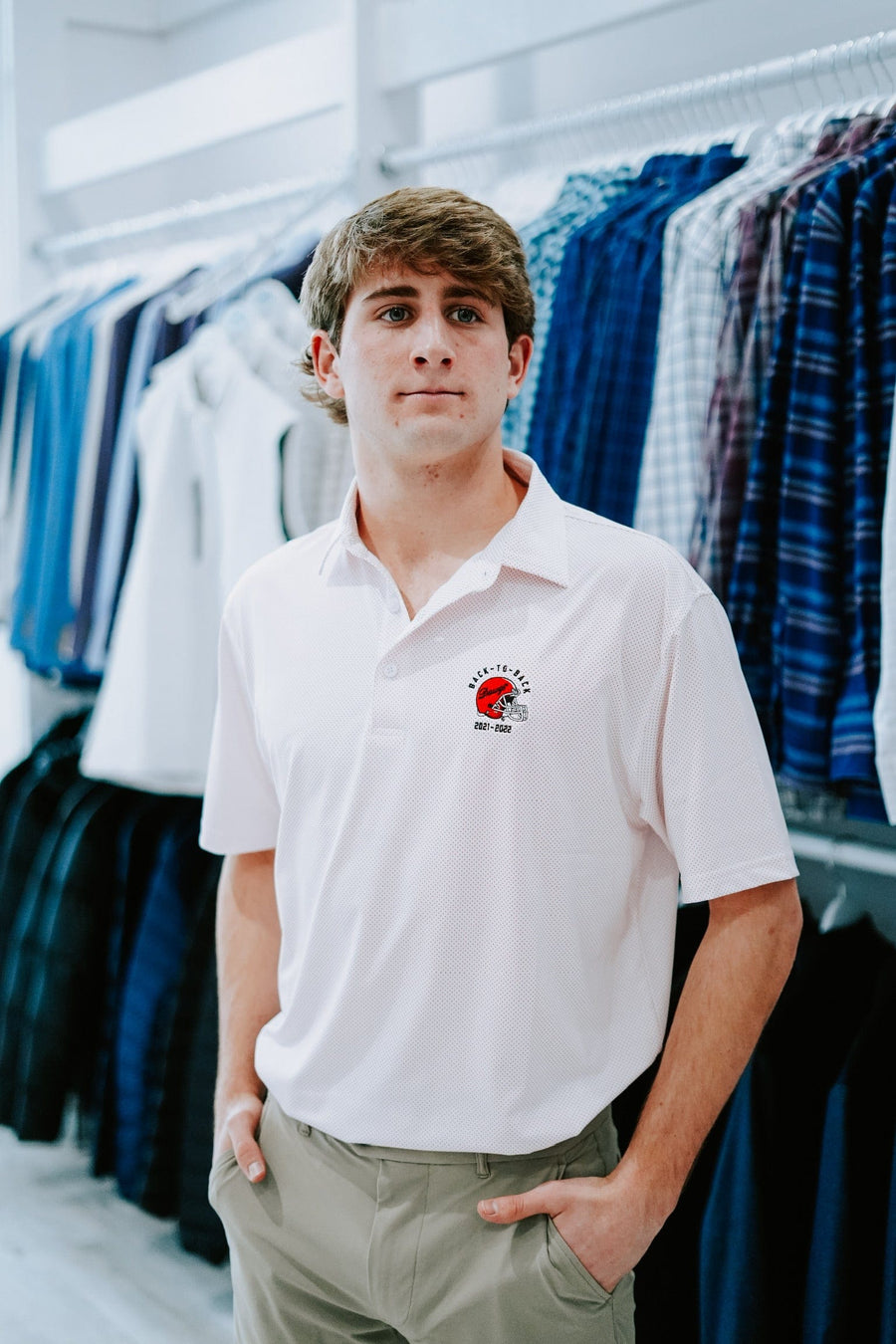 HORN LEGEND GAMEDAY - UNIVERSITY OF GEORGIA - BACK-TO-BACK - POLO DAWGS BACK-TO-BACK DOT POLO