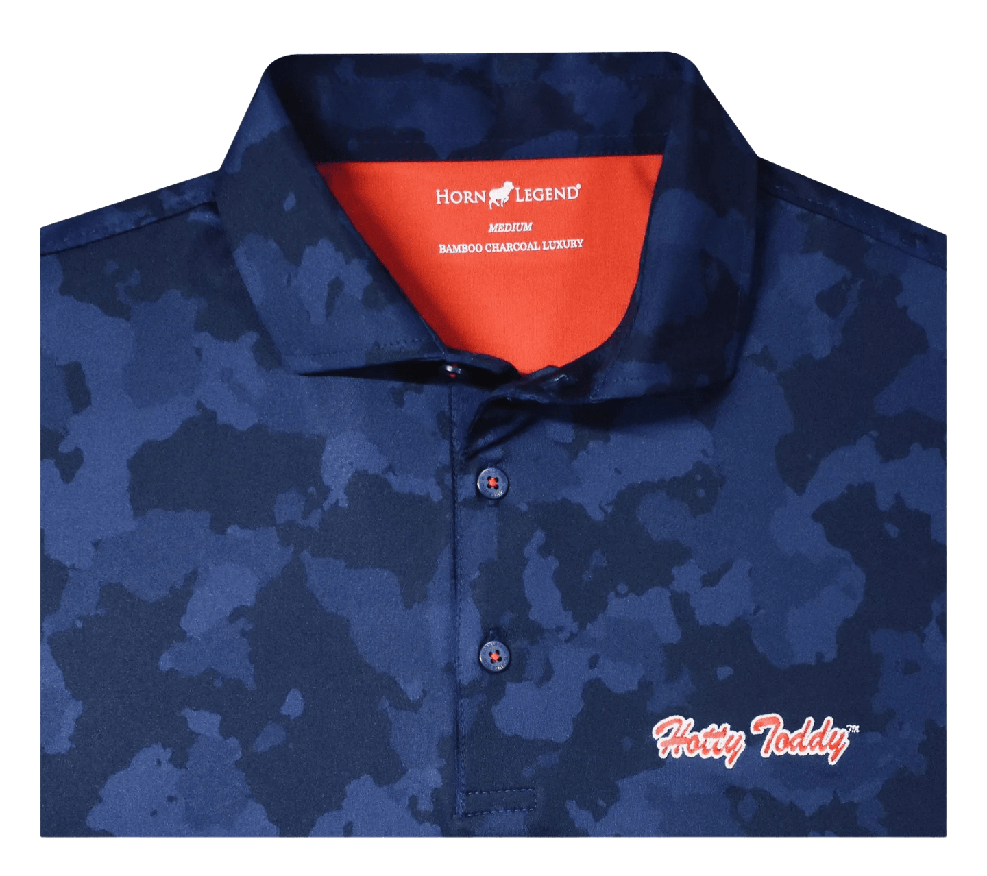 HORN LEGEND GAMEDAY - UNIVERSITY OF MISSISSIPPI - OXFORD - POLOS NAVY / S HOTTY TODDY CAMO POLO