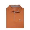 HORN LEGEND GAMEDAY - UNIVERSITY OF TEXAS - AUSTIN - POLOS BURNT ORANGE/BLK / S TEXAS SOLID HOUNDSTOOTH TRIM POLO