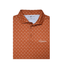 HORN LEGEND GAMEDAY - UNIVERSITY OF TEXAS - AUSTIN - POLOS BURNT ORANGE/WHITE / S LONGHORNS SKULL POLO