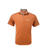 HORN LEGEND GAMEDAY - UNIVERSITY OF TEXAS - AUSTIN - POLOS LONGHORNS SOLID HOUNDSTOOTH TRIM POLO