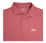 HORN LEGEND KNITS CRIMSON/WHITE / S TIDE MED STRIPE POLO